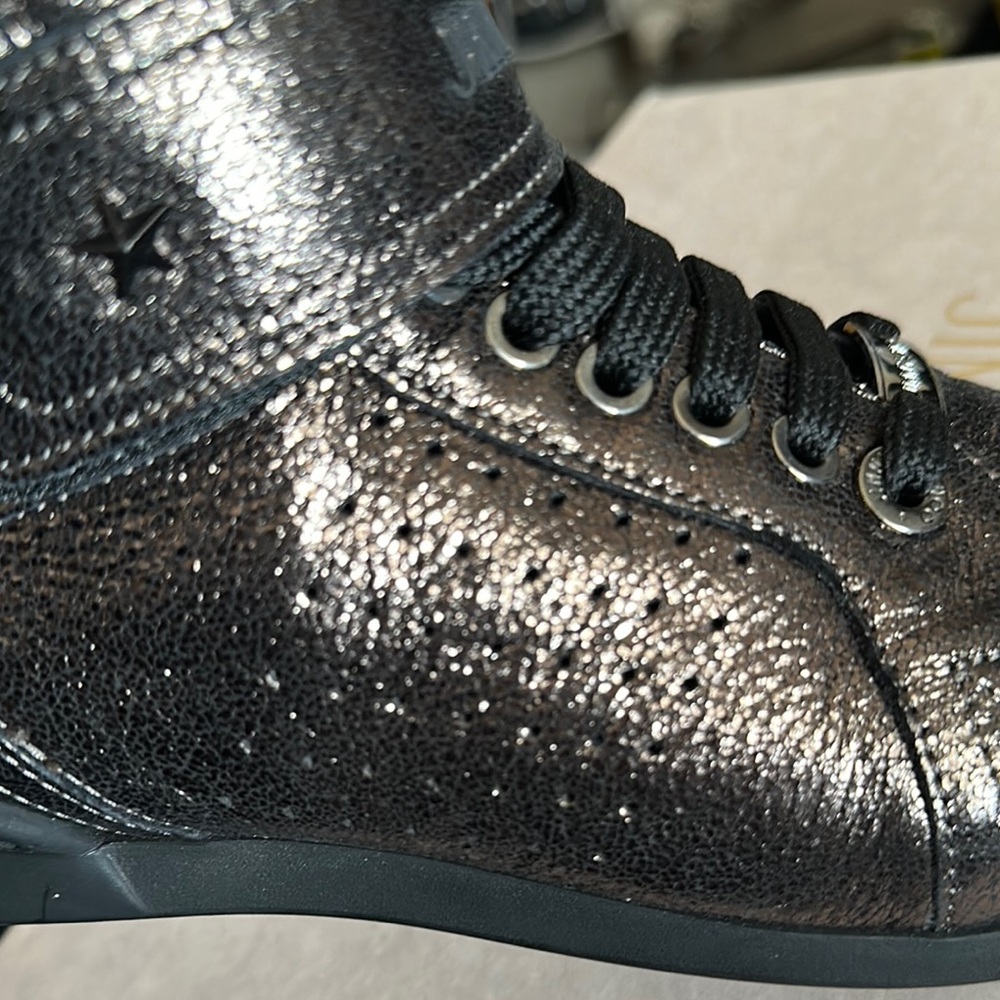 Jimmy Choo Metallic High-Tops - Picture 11 of 12